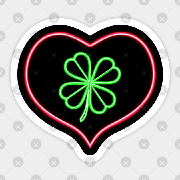 heart and lucky clover Sticker by Kuchinska design